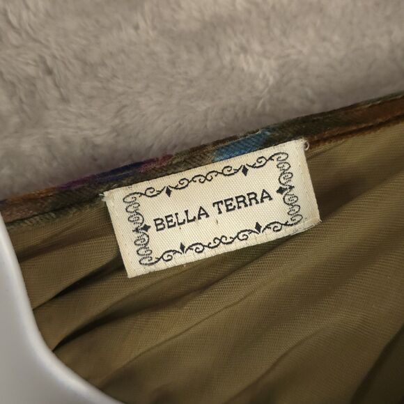 Velvet Butterfly Print Tunic Top Boho Embellished Long Sleeve Whimsical L - Picture 6 of 11